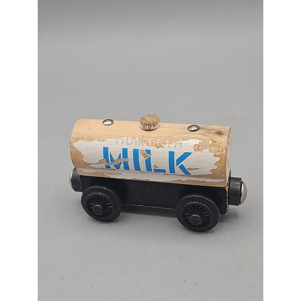 Thomas & Friends Wooden Railway Train Tank Engine Tidmouth Milk Tanker Car 1996
